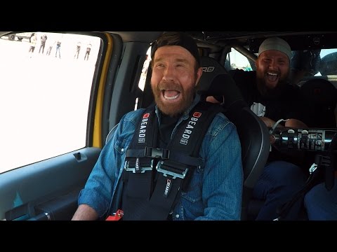 Ride Along As Chuck Norris Smashes A Jeep In The BroDozer | Diesel Brothers