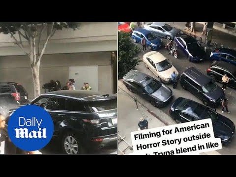 Filming for American Horror Story causes traffic jam in LA